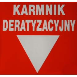 NAKLEJKA KARMNIK DERATYZACYJNY